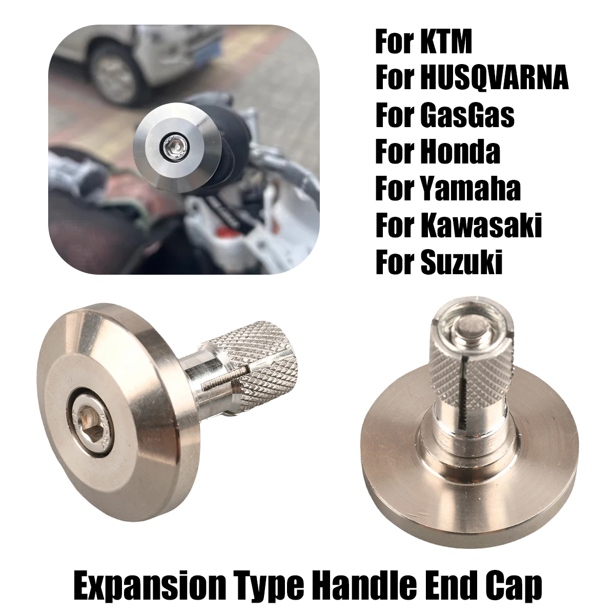 

Motorcycle Expansion Type Handle End Cap Accessories For KTM EXC Yamaha Honda Kawasaki Suzuki GasGas Motocross