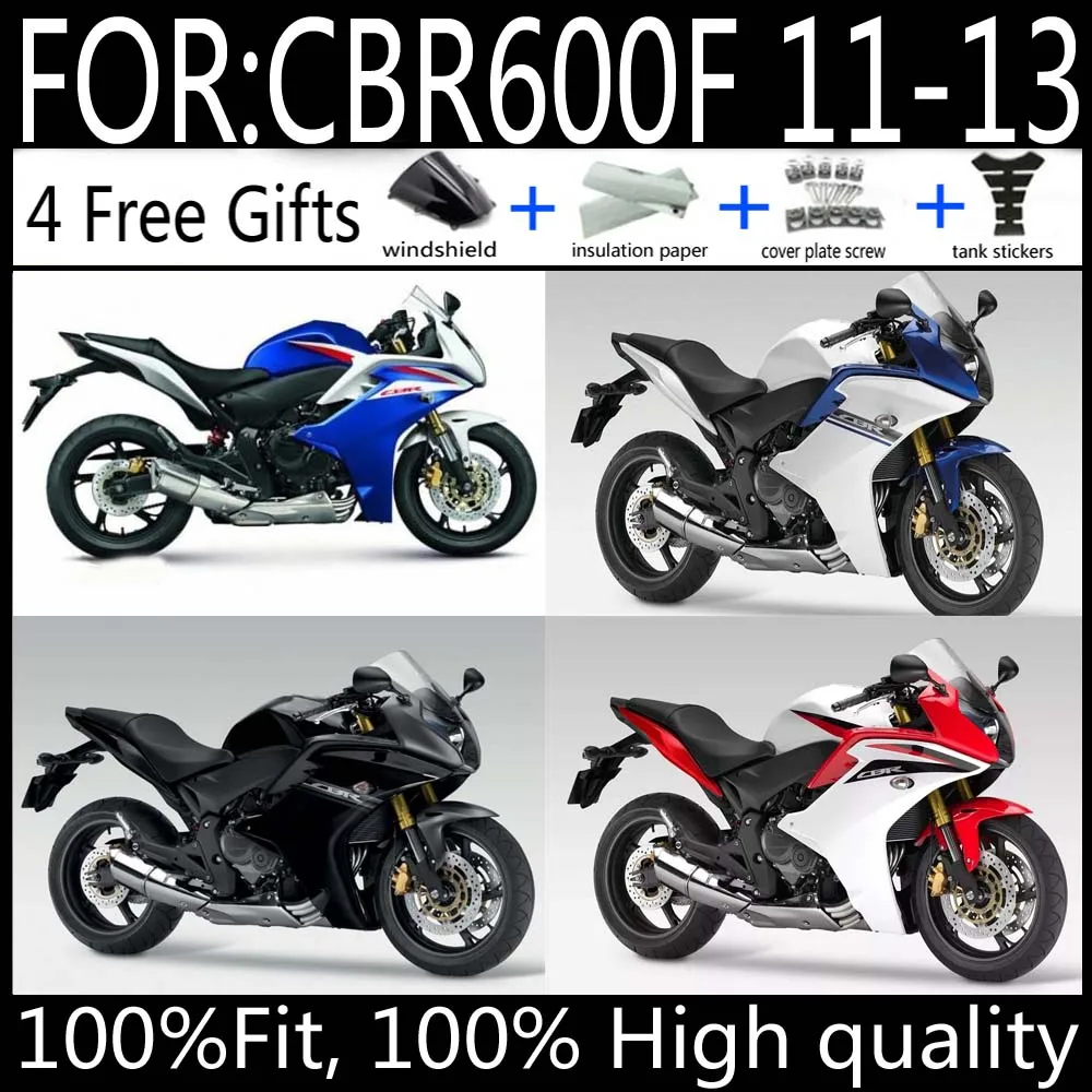 

New ABS Motorcycle Whole Fairings Kit fit for CBR600F 2011 2012 2013 CBR600 F CBR 600F Bodywork full fairing