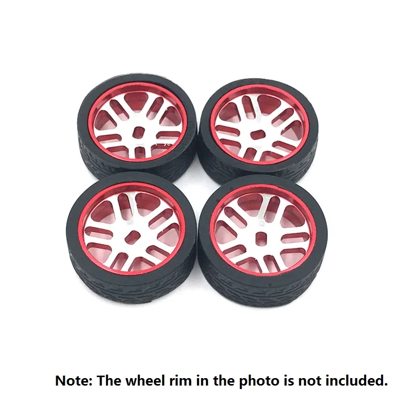 4Pcs Rubber Tyre Tires Wheel for Wltoys K969 K989 P929 Iw04M Awd Iw02 Mini-Z Mini-D Mini-Q 1/28 RC Drift Racing Car