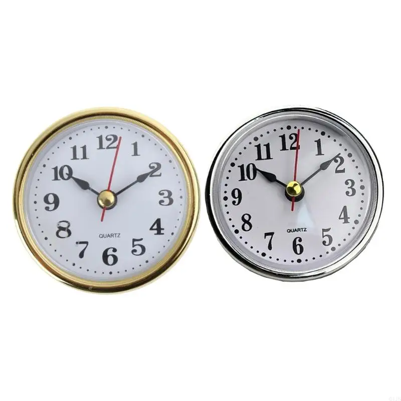 Q1JB Round Clock Insert Arabic Numeral Movement Bedside Antique Watch Desk Decoration DIY Parts 65mm Diameter