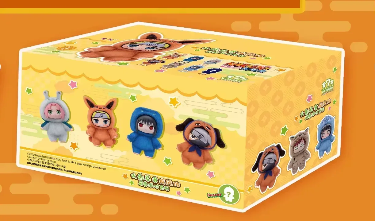 2026 New EAKI Naruto Blind box Shippuden Party Series Stuffed Plush Handmade Ornament Toy Collection Gift