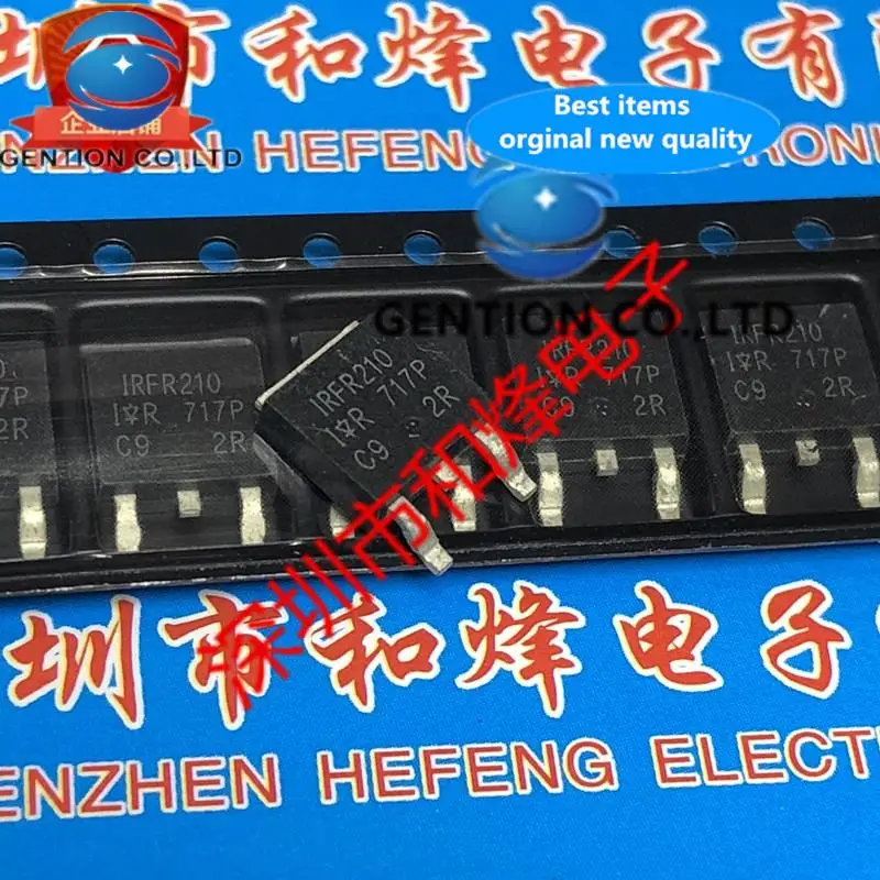 10PCS IRFR210 FR210 TO-252 200V 2.6A  in sotck 100% new and original