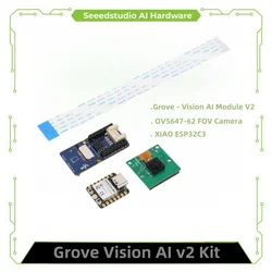 Grove Vision AI v2 Kit- Arm Cortex-M55 & Ethos-U55, TensorFlow and PyTorch supported, Arduino, Raspberry Pi, xiao ESP32C3