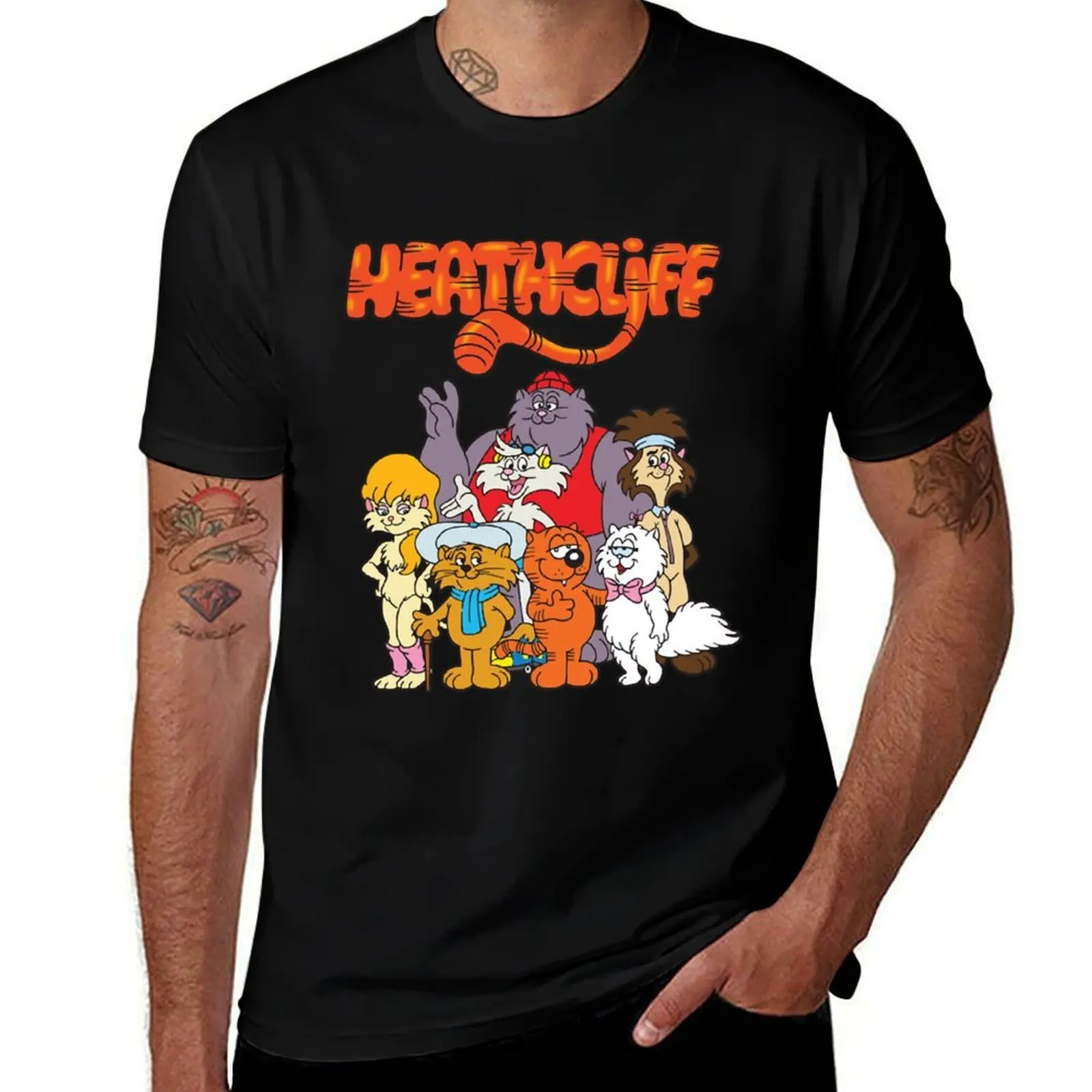 

man shirts T-Shirt Heathcliff graphic cotton high man funny shirt t t t shirts quality
