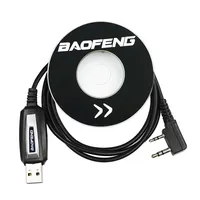 Baofeng USB Programming Cable With Driver CD For UV-5RE UV-5R Pofung UV 5R uv5r 888S UV-82 UV-10R Two Way Radio Walkie Talkie