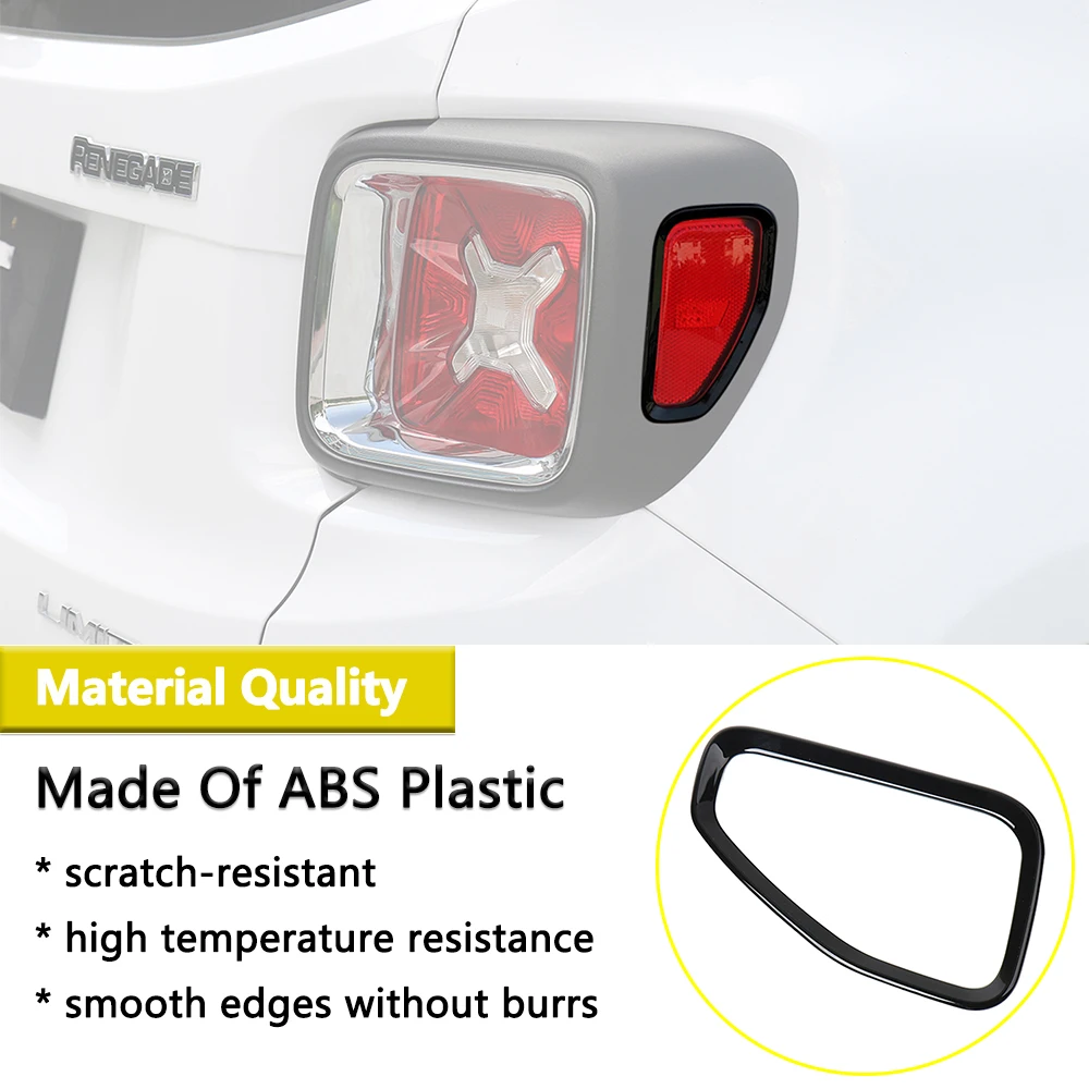 Taillight Rear Lamp Trim for Jeep Renegade 2016-2024 Rear Light Cover Decoration Mouldings Exterior Car Styling Accessories