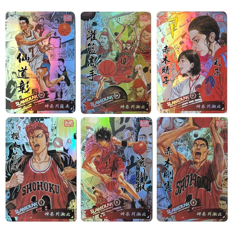 SLAM DUNK DIY 24PCS Sakuragi Hanamichi Haruko Akagi Jin Soichiro ShinichiMaki Mitsui Christmas Birthday Gift Collection Cards