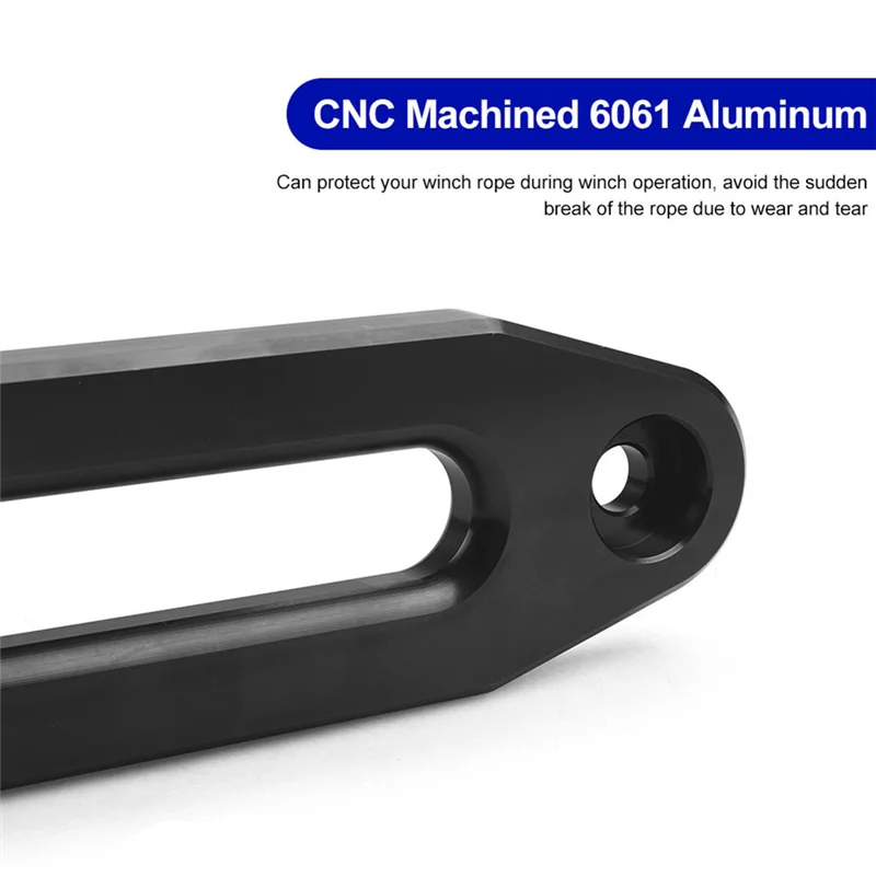 

1 Pcs 10 Inch 254MM Aluminum Hawse Fairlead 8000-15000 Lbs Synthetic Mount -Winch Rope For SUV ATV UTV