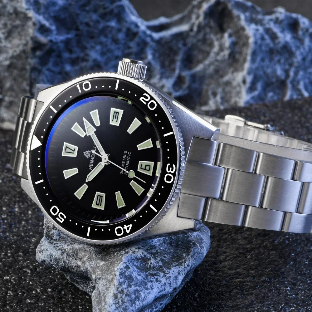 Heimdallr H14 Dive Watch NH35A Automatic Movement Sapphire Glass C3 Luminous 20Bar Waterproof Ceramic Bezel Vintage Watches