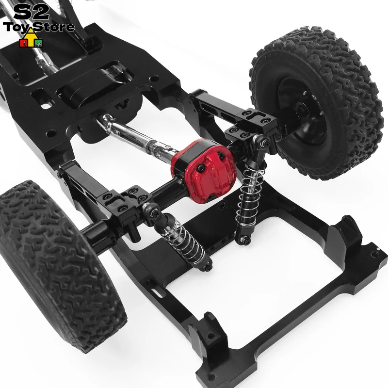 Metal Rear Axle Shocks Link Kit Aluminum Leaf Spring To Link Upgrade Parts For Mangniu 1/12 MN82 MN82S MN82Pro LC79 RC Crawler