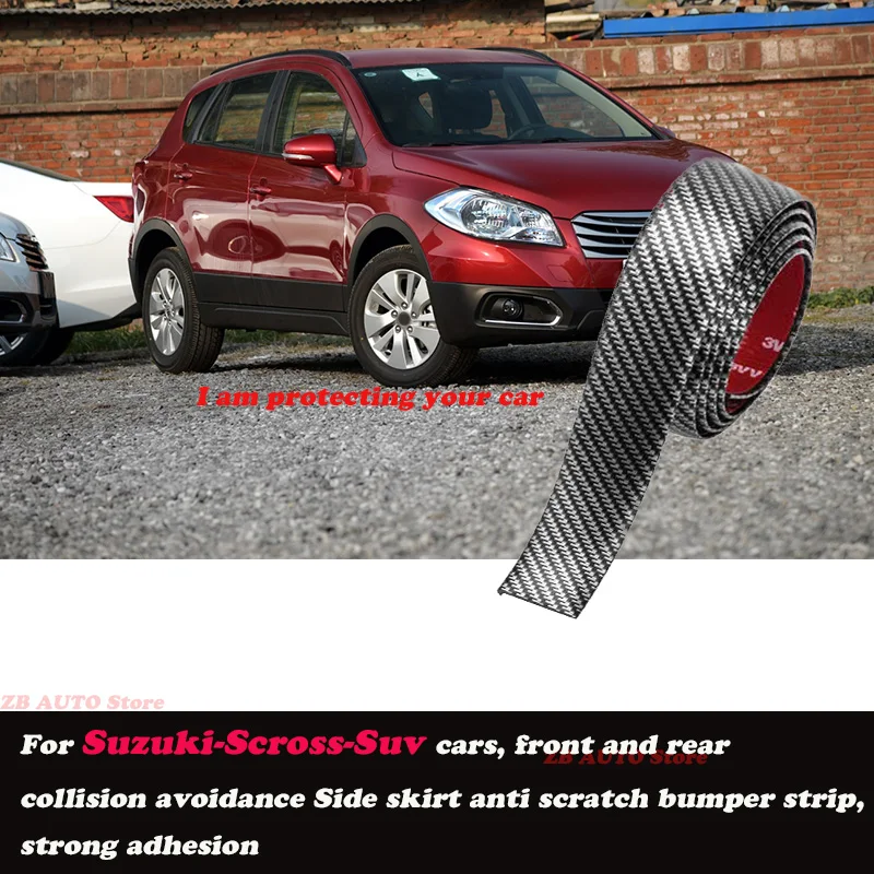 

Strong adhesive bumper strip, front and rear lip side skirts, collision and scratch resistant suitable For Suzuki Scross Suv