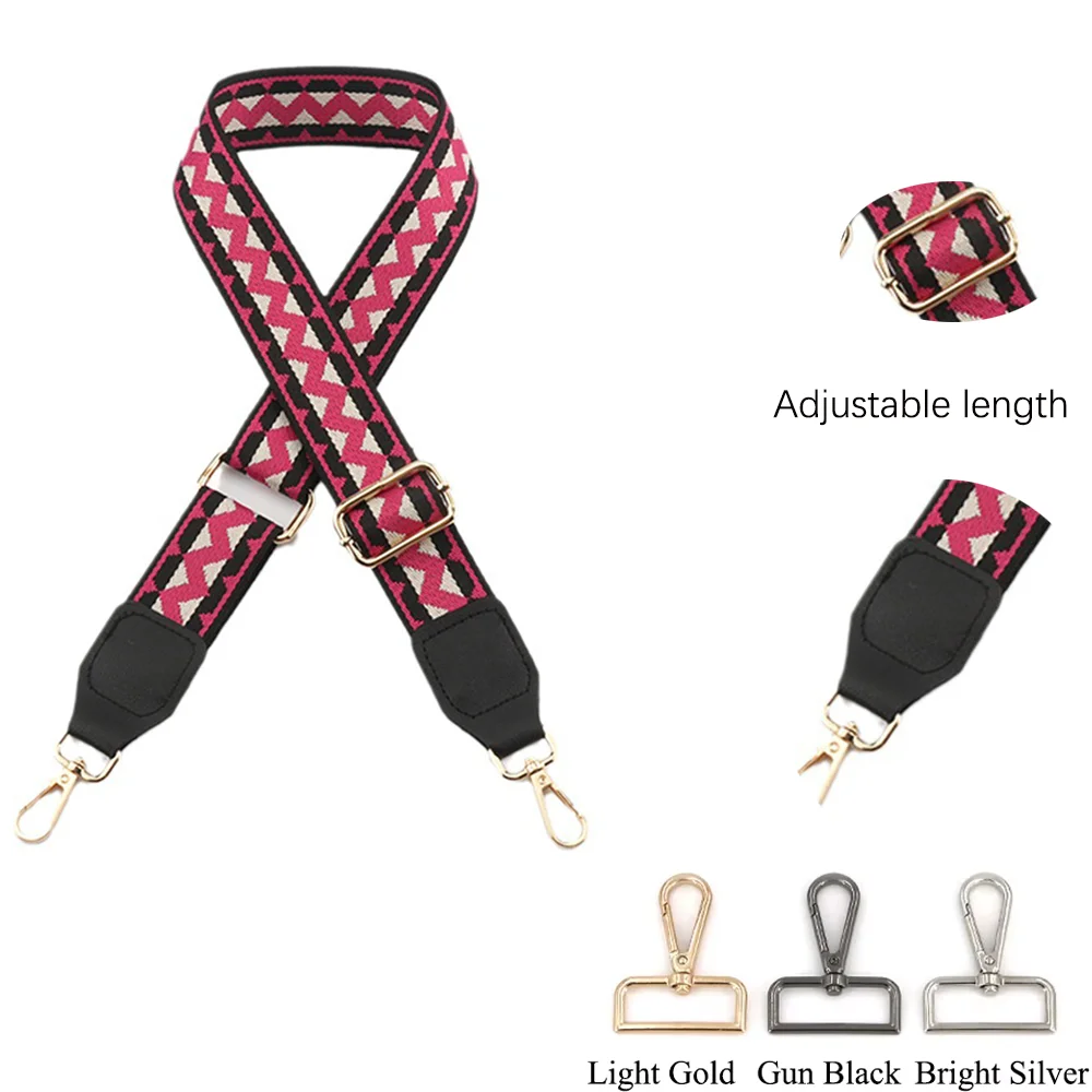 

Colorful Wavy Extension Bag Replacement Strap 38Mm Bag Strap Crossbody Adjustable Everything Stylish