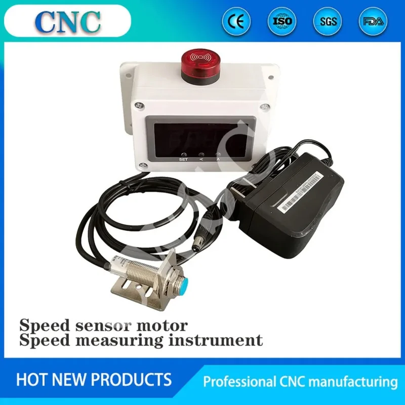 

sensor motor measuring instrument electronic digital display hall magnet induction low speed overspeed tachometer