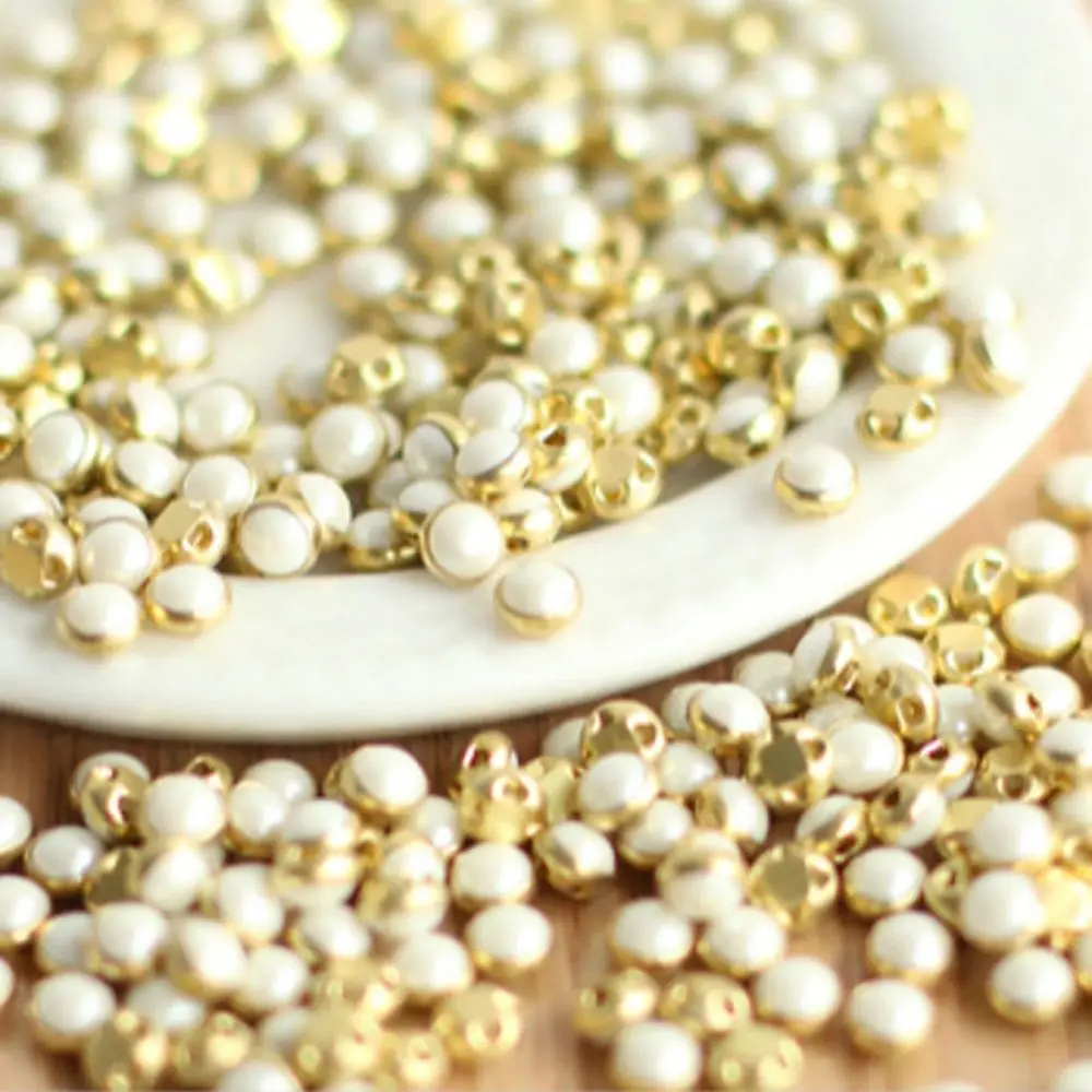 50 szt. Urocze Koraliki do Szycia Ubranek dla Lalek DIY DIY BJD Blythe Pullip Miniaturowe Guziki Perłowe