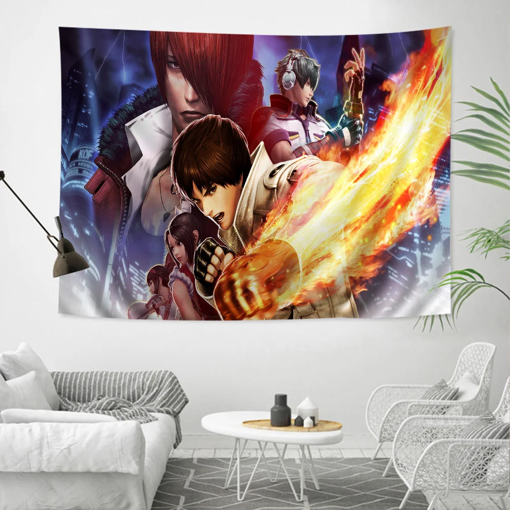 King of Fighters Printed Large Wall Tapestry Hanging Tarot Hippie Wall Rugs Dorm Art Home Decor