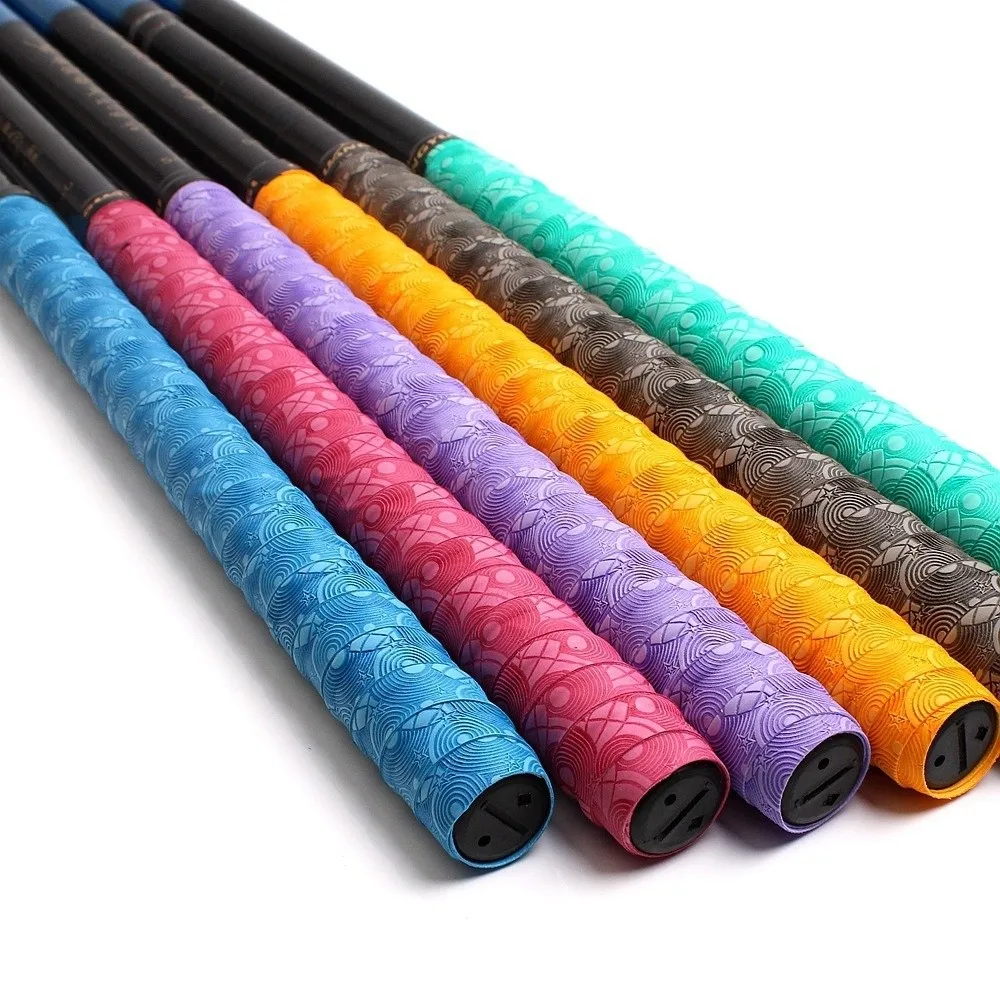 2M Badminton Handle Wrap Tape Embossing Anti-slip Badminton Racket Grips Wrap PU Sweat-Absorbent Tennis Racket Grip Tape