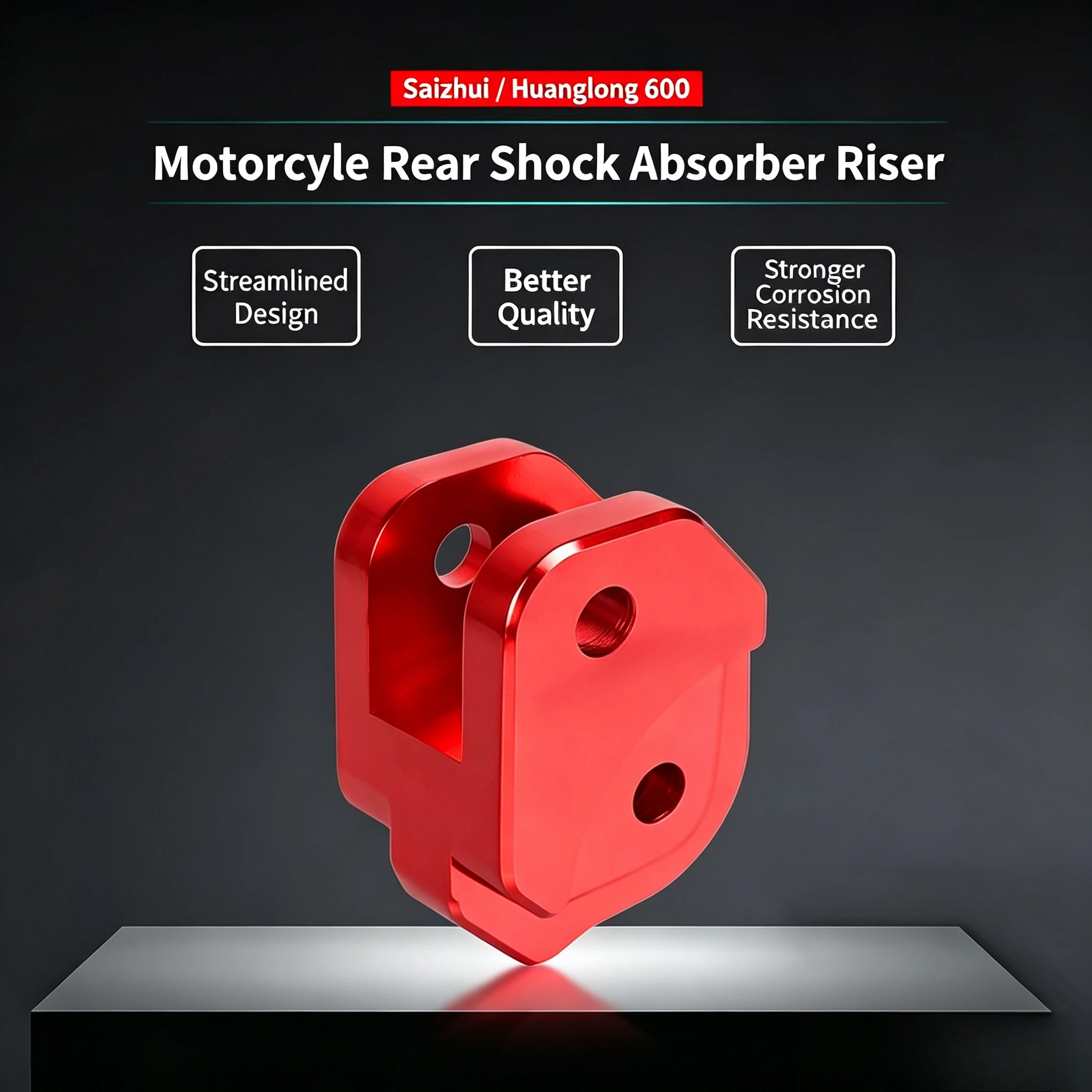 Rear Shock Absorber Riser Bracket for QJMOTOR Race600, Track600, Benelli TNT600, Motorcycle Body Heightening Adapter Kit