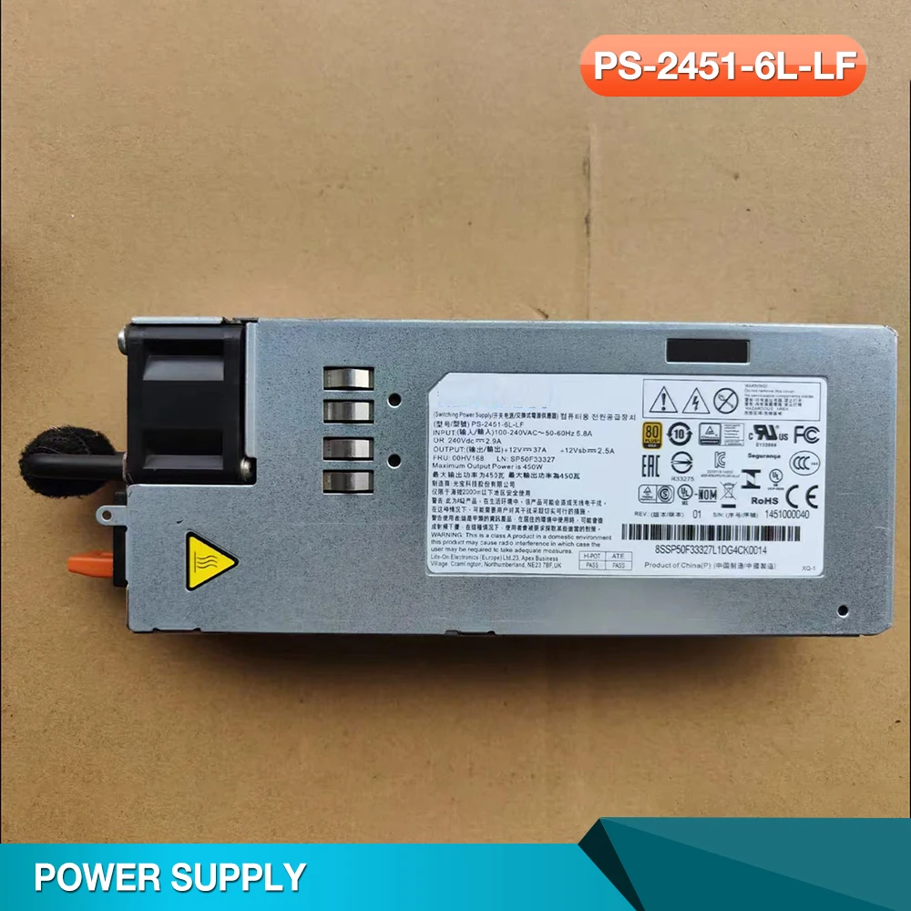 

For Lenovo RD450 TS560 450W power supply PS-2451-6L-LF