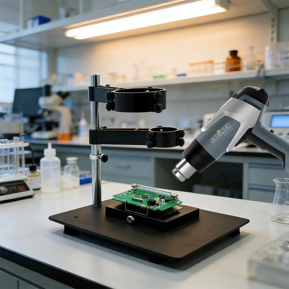 360-°-回転式耐久性熱風ハンドピースガンホルダー、デスクトップハンドヘルドヒートガンに適しており、回路基板ブラケットをはんだ付けします。