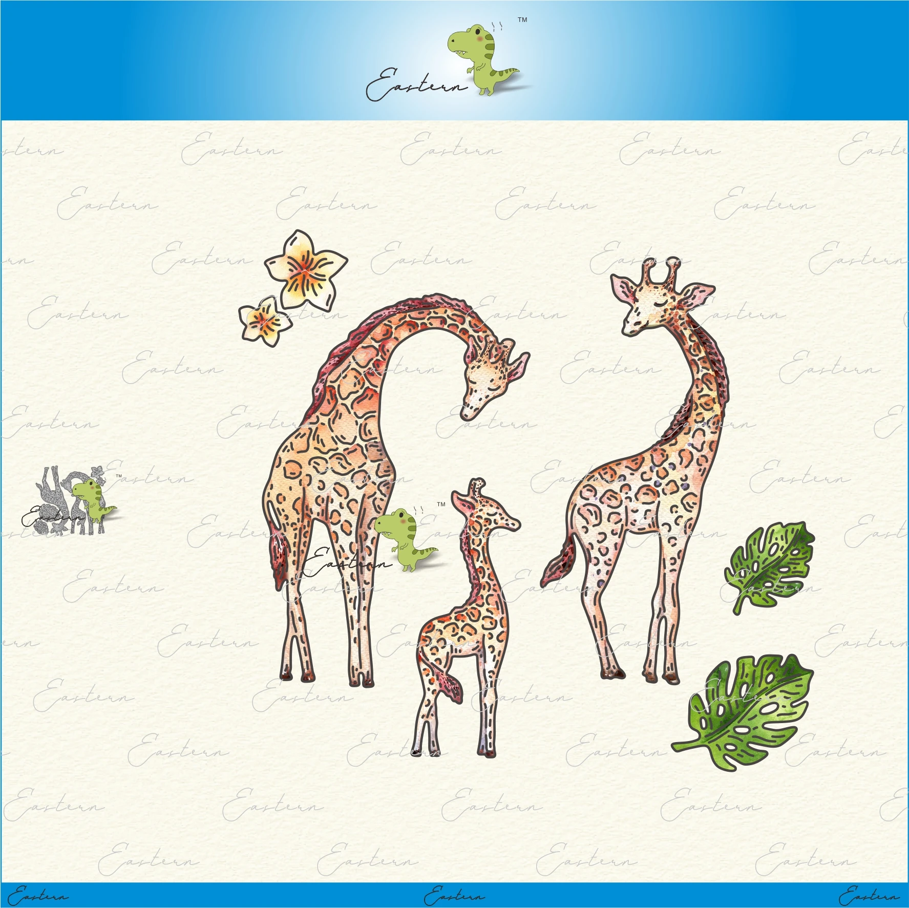 Giraffes metal cutting dies 2022 new DIY  molds Scrapbooking Paper Making die cuts crafts  Printed Sheet