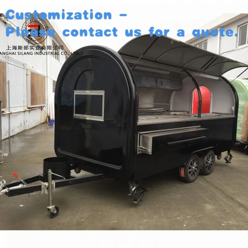 на заказ.Горячая распродажа, мобильный прицеп для еды/тележка/торовок, распродажа в Китае