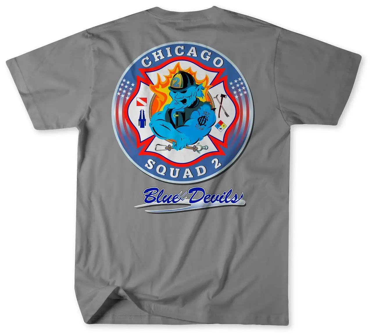 Camiseta no oficial del Departamento de Bomberos de Chicago, camisa del escuadrón de bomberos 91, 2, V1