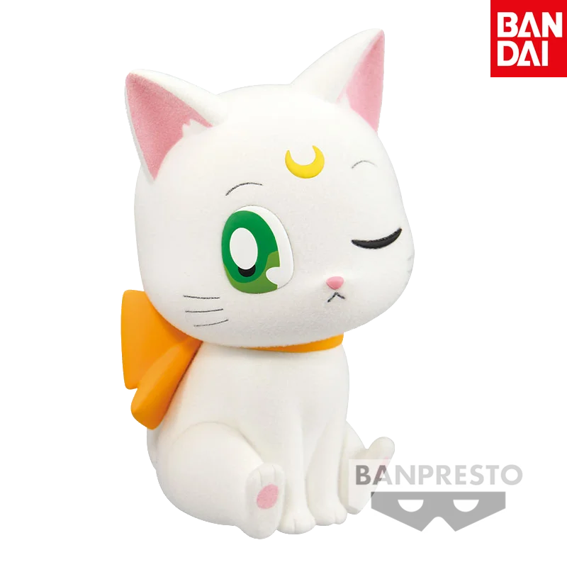 Bandai Sailor Moon Fluffy Puffy Artemis Big Bow Doll Model Ornament Gift Figure Model in Stock