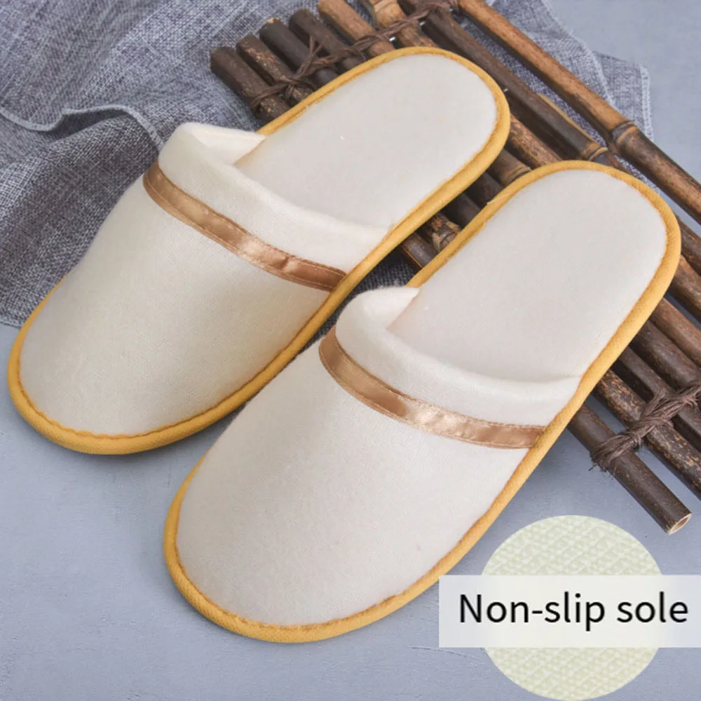 Disposable Slippers Men Business Travel Passenger Shoes Home Guest Slipper Hotel Beauty Club Washable Non-slip Shoes Slippers