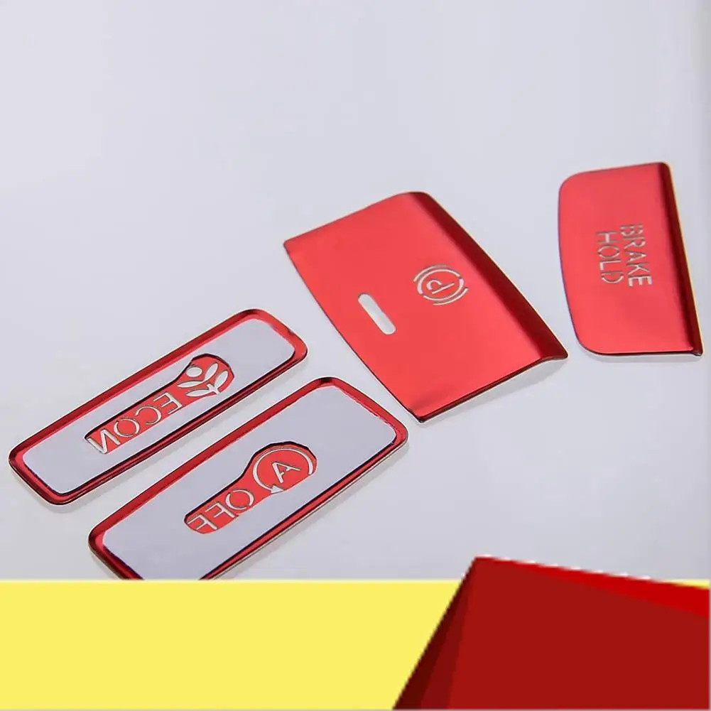 Center Console Gear Panel Handbrake Button Cover Trim Aluminium Sticker For 11Th Gen Honda Civic 2022 Accessories-M53K