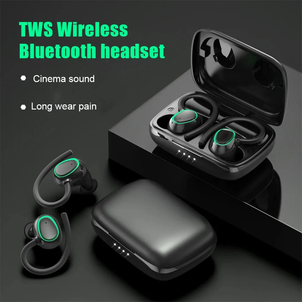 

IPX7 Swimming Waterproof Wireless Bluetooth In-ear Earphones Long Battery Life Noise Reduction Earbuds For Swim Music Office