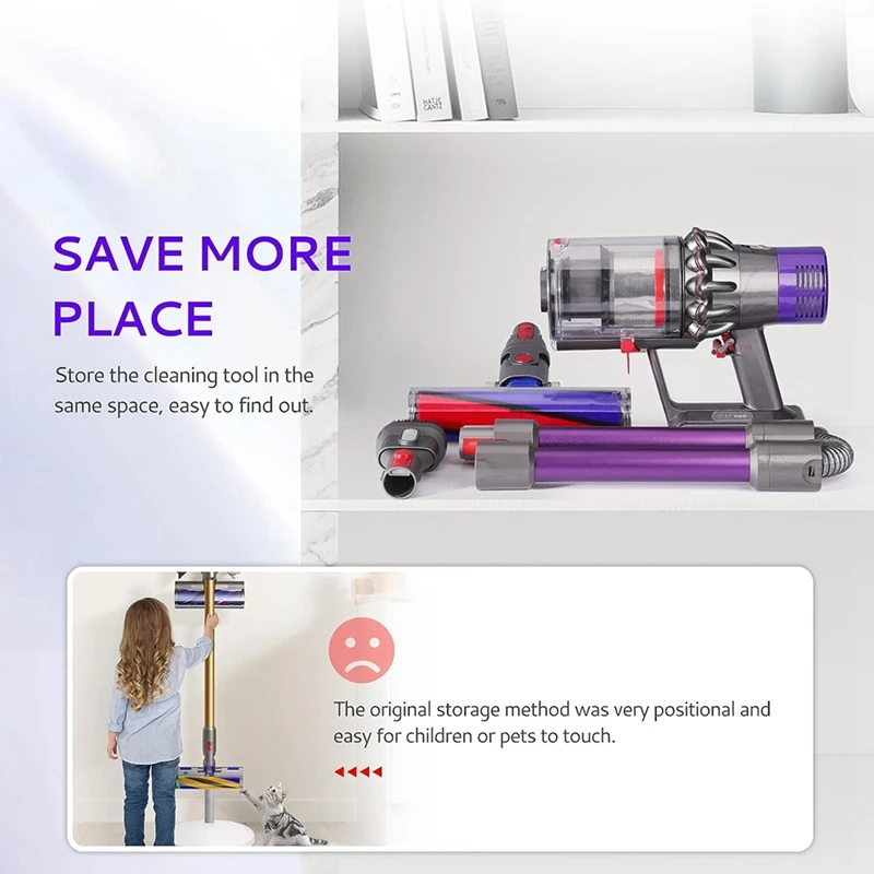 عصا تمديد قابلة للطي متوافقة مع ملحقات المكنسة اللاسلكية V7V8V10 V11 V15، استبدال عصا الإصدار السريع-A07G