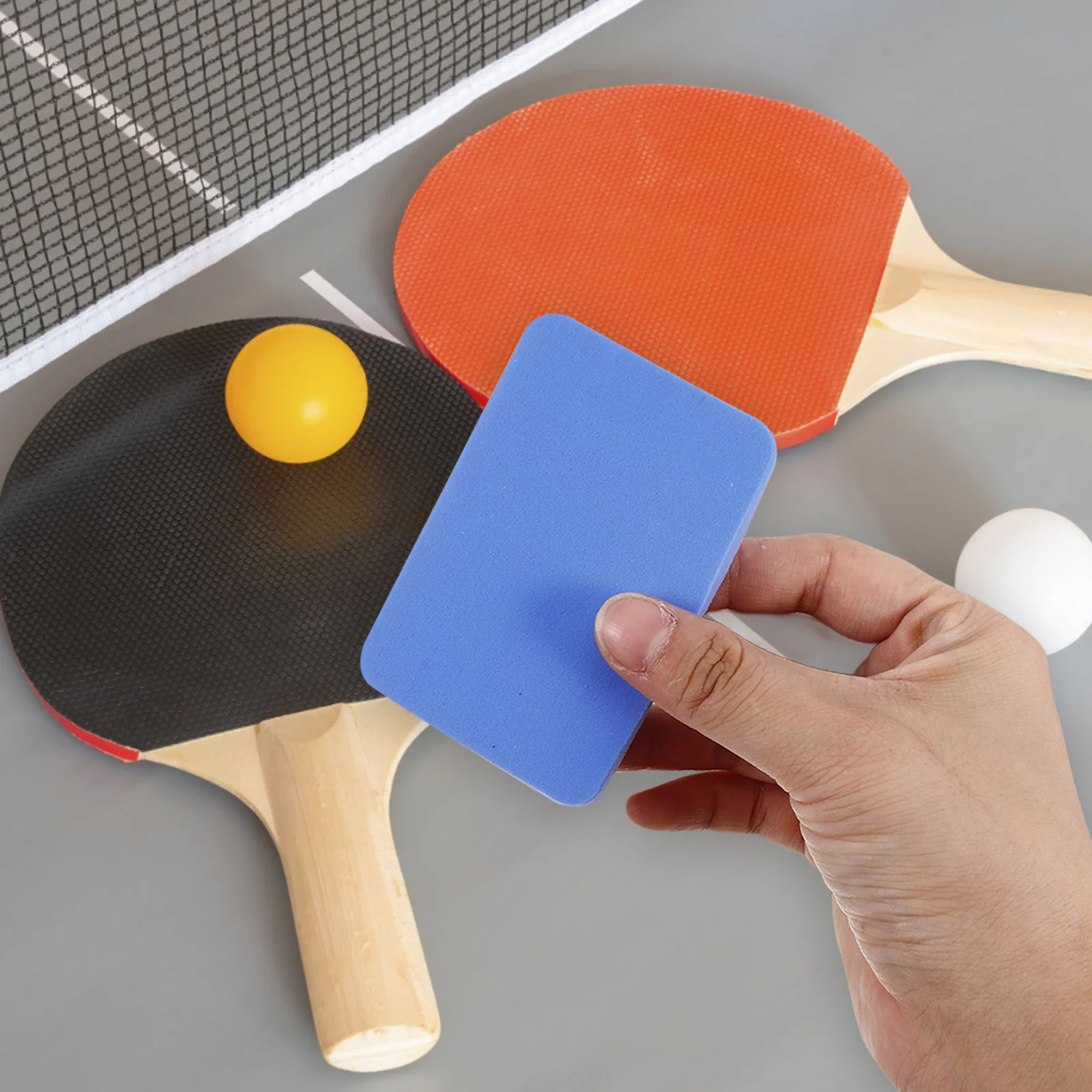 

Portable Paddle Cleaning Sponge Tool Soft Rubber Safe Wipe for Table Tennis Rackets Enhanced Performance Daily