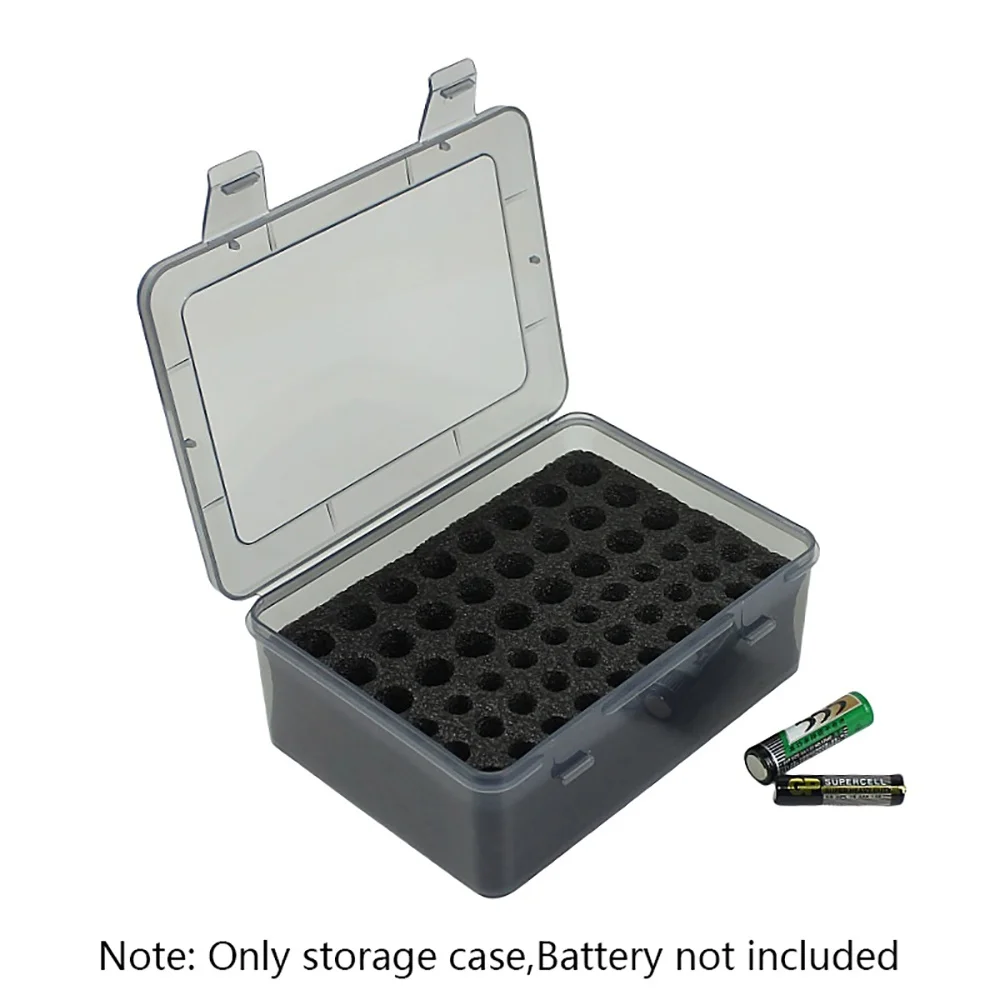 Multi-Slot Batterie Organizer Lagerung Fall Halter 54 Slot AA AAA Batterie Lagerung Organizer Box Hause Schublade Organisation Spender