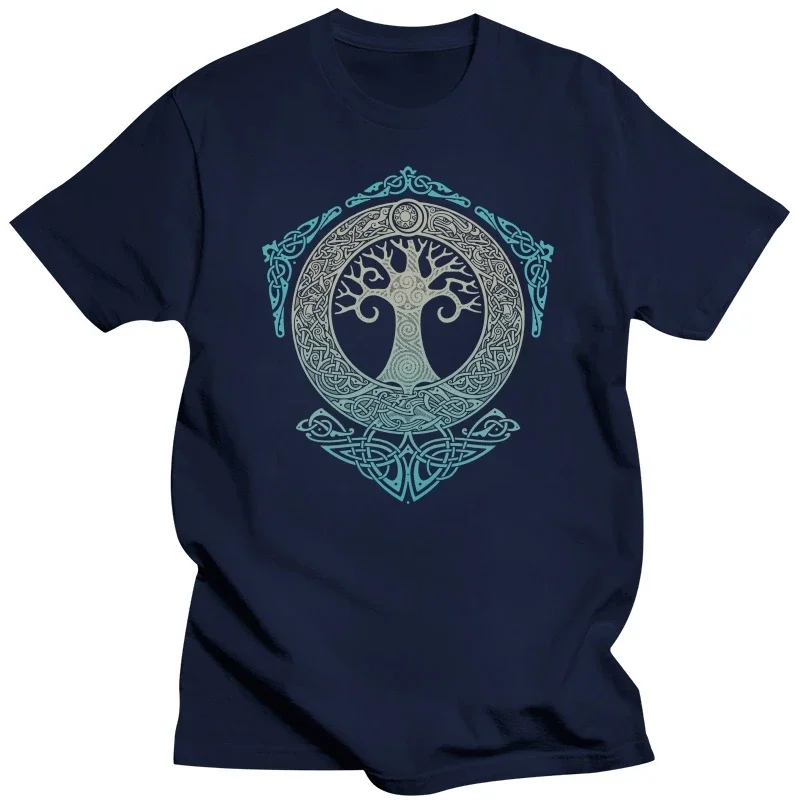 Yggdrasil T Shirt World Tree Men Tops Fashion Pattern Tee 2022 Summer Brand T-Shirt Odin Aesir Nordic Mythology Men's Tshirt