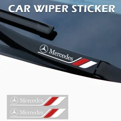 Creative stickers emblem Auto Decor Decals Car Window Wiper Stickers For Mercedes benz A B R G Class GLK GLA w204 W251 W463 W176