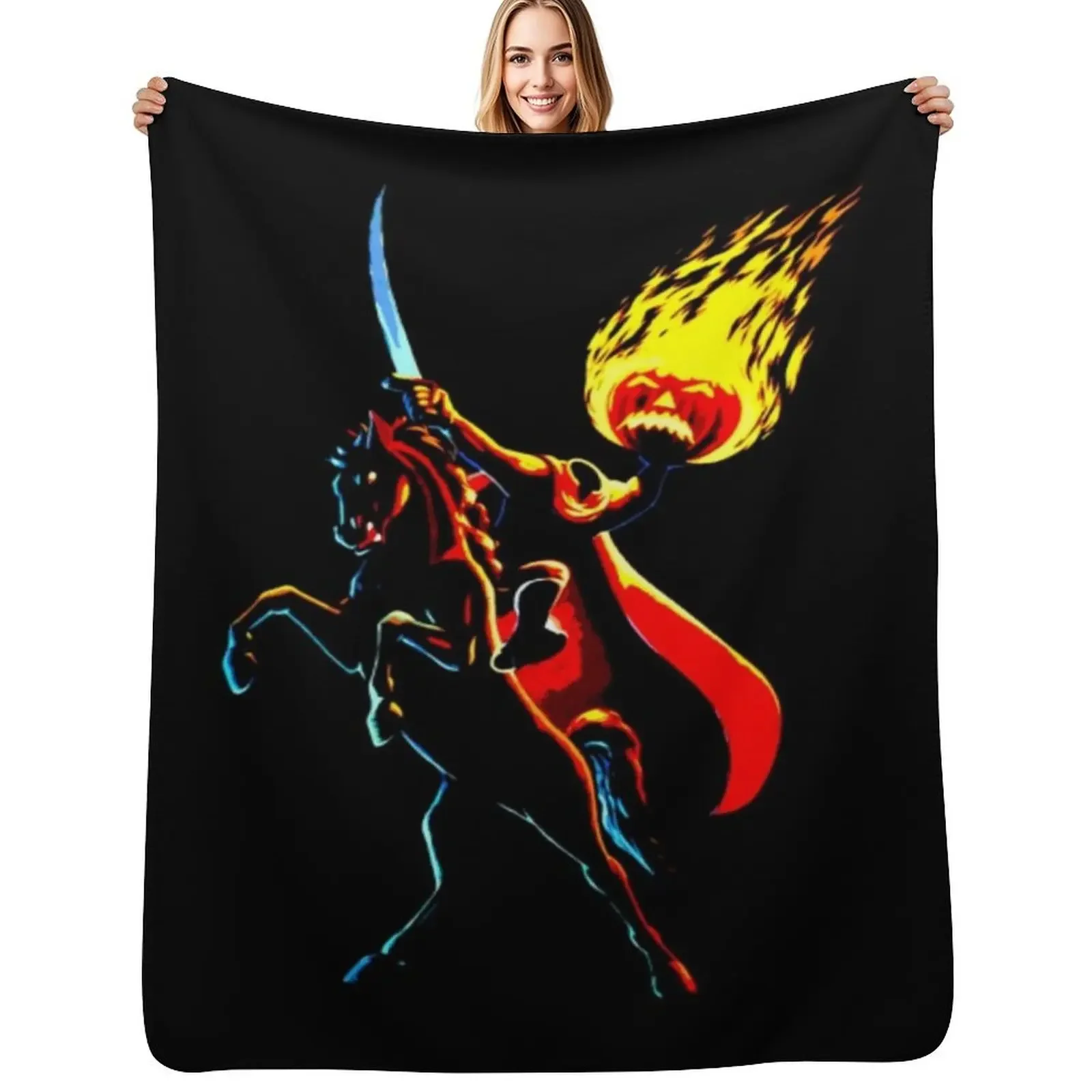 

Halloween Headless Horseman 15 Throw Blanket blankets and throws for winter Nap Blanket