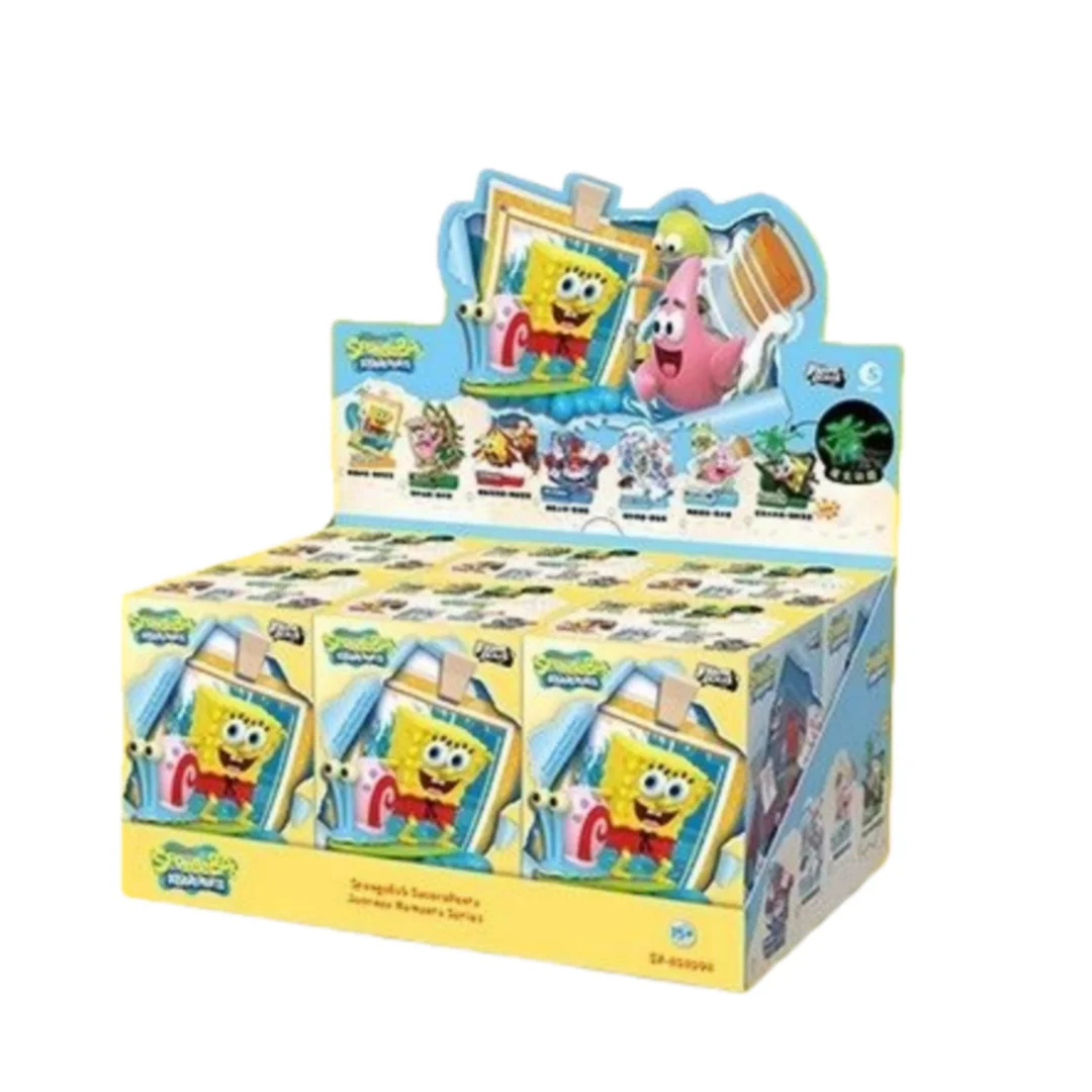 

Authentic SpongeBob SquarePants Journey Moment Acrylic 3D Plaque Blind Box Patrick Star Action Figures Desktop Ornament Toy