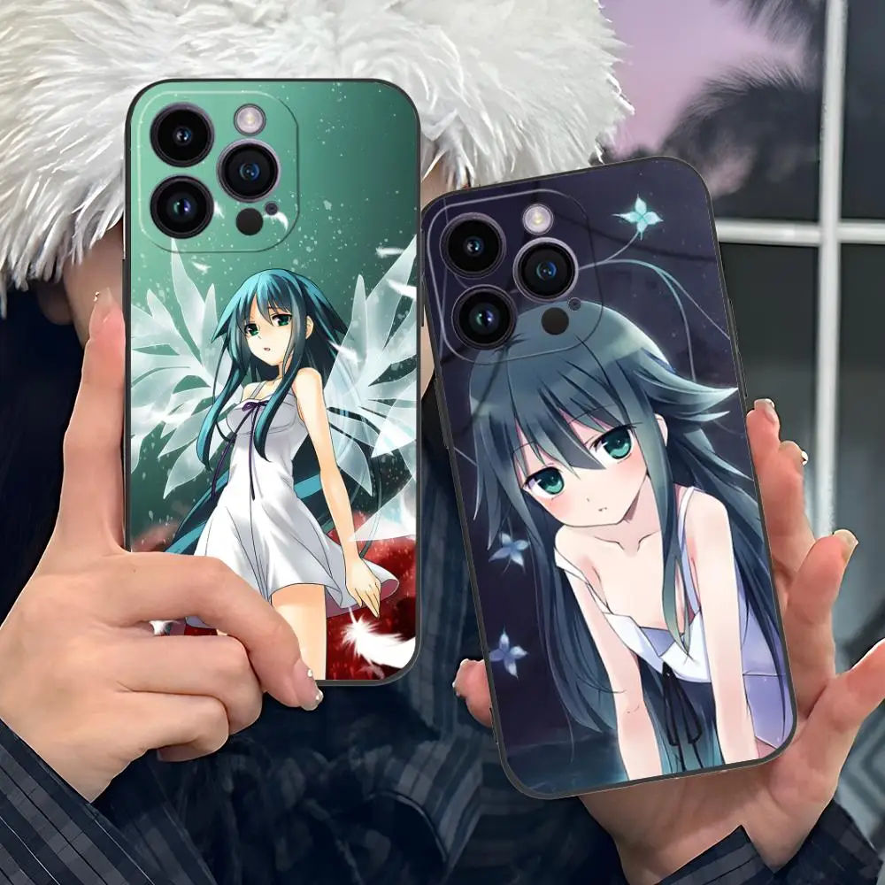 Saya no Uta حافظة هاتف محمول لهاتف آيفون 17 16 15 14 13 12 11 X XR XS 8 7 Pro Max Plus غطاء ملون صغير غطاء فاخر جميل