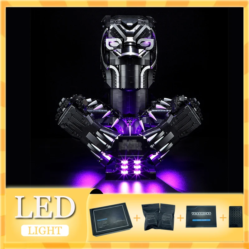 DIY LED Light Kit For LEGO 76215 Black Panther Building Brock Gift (Only LED Light,Without Blocks Model)