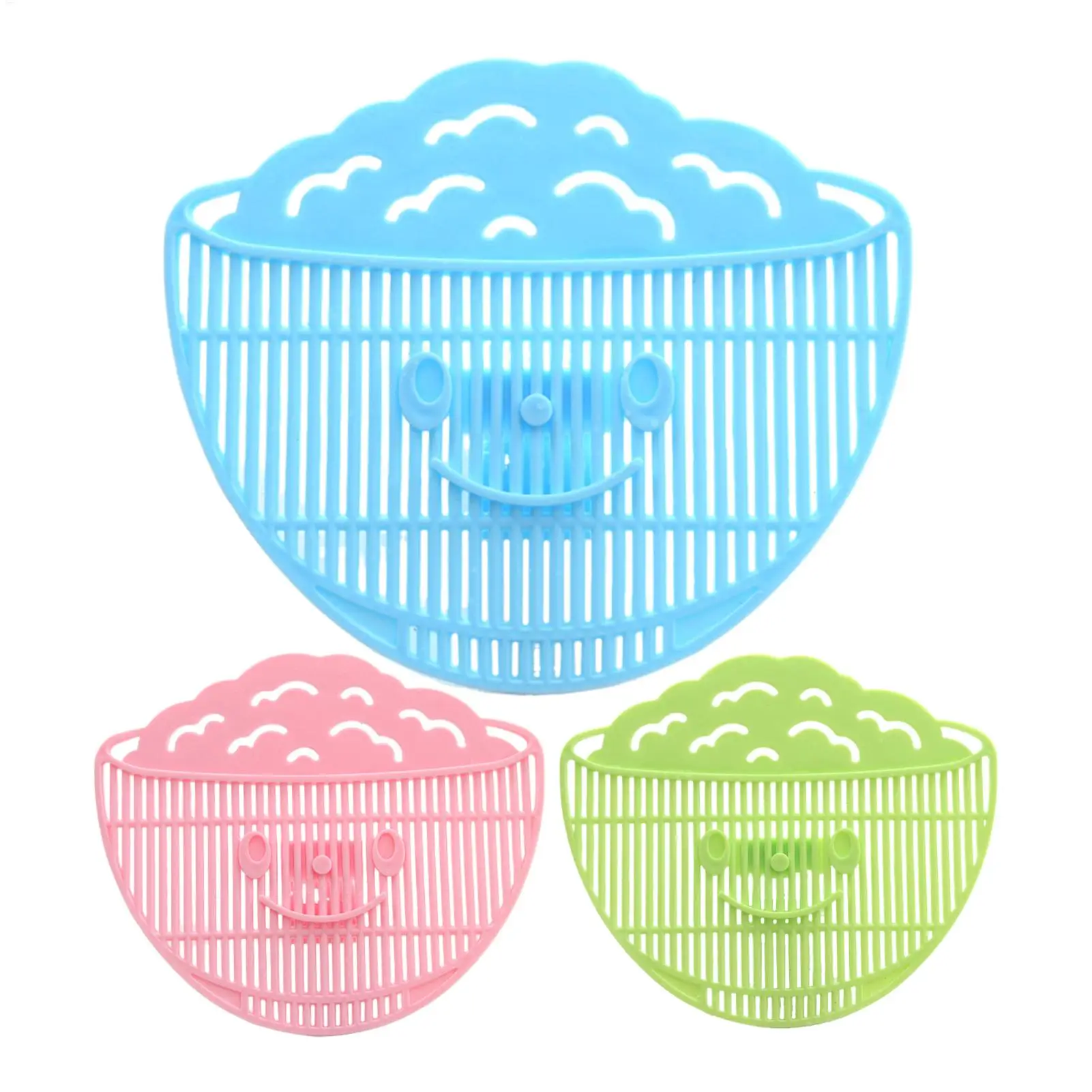 Clip-On Smile Colander Portable Pot Strainer  Multifunctional Kitchen Tool for Pasta Rice Vegetables Meat Noodle Washing Drainer