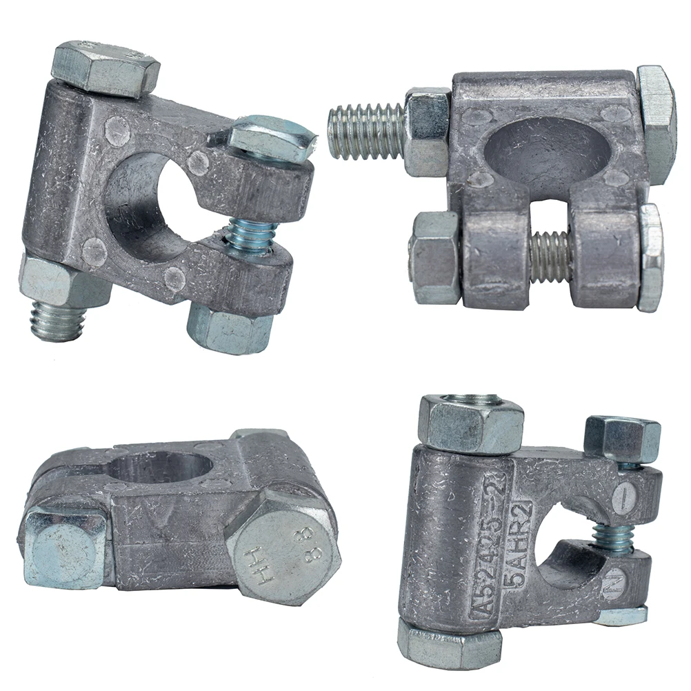 

1Pair Post Kit Lead Alloy Terminals Positive Negative Corrosion Resistant Car Truck Rv Marine Vehicle