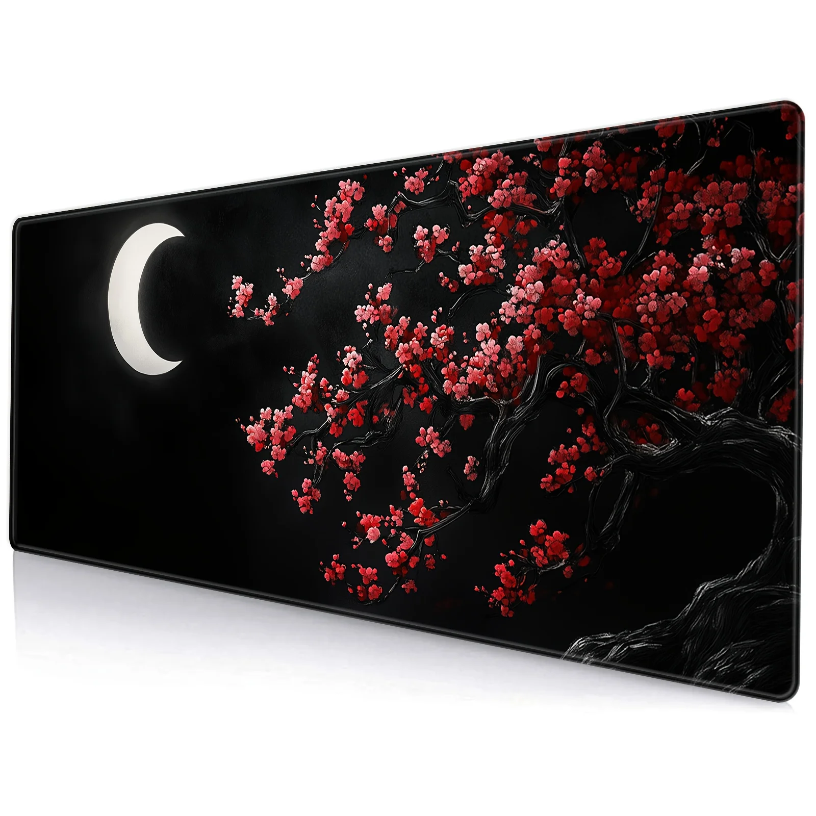 

Japanese Cherry Blossom Moon Design large Mouse Pad Desk Mat with Stitched Edge anti-slip Durable offices accessories mouse mat