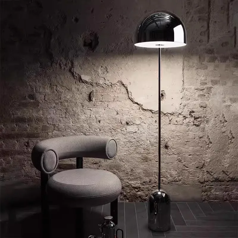 Living room electroplated floor lamp, creative personalized study bedroom room model room mushroom floor lamp c