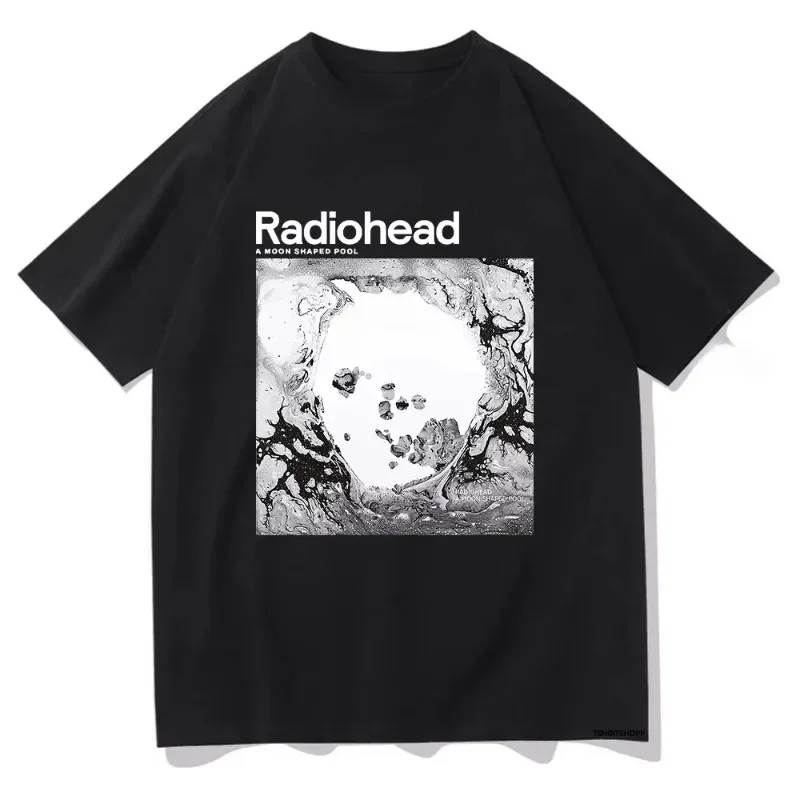 A Moon Shaped Pool T Shirt Radiohead Men/women Harajuku Vintage Graphic 100% Cotton T Shirt Classic Unisex High Quality T Shirts