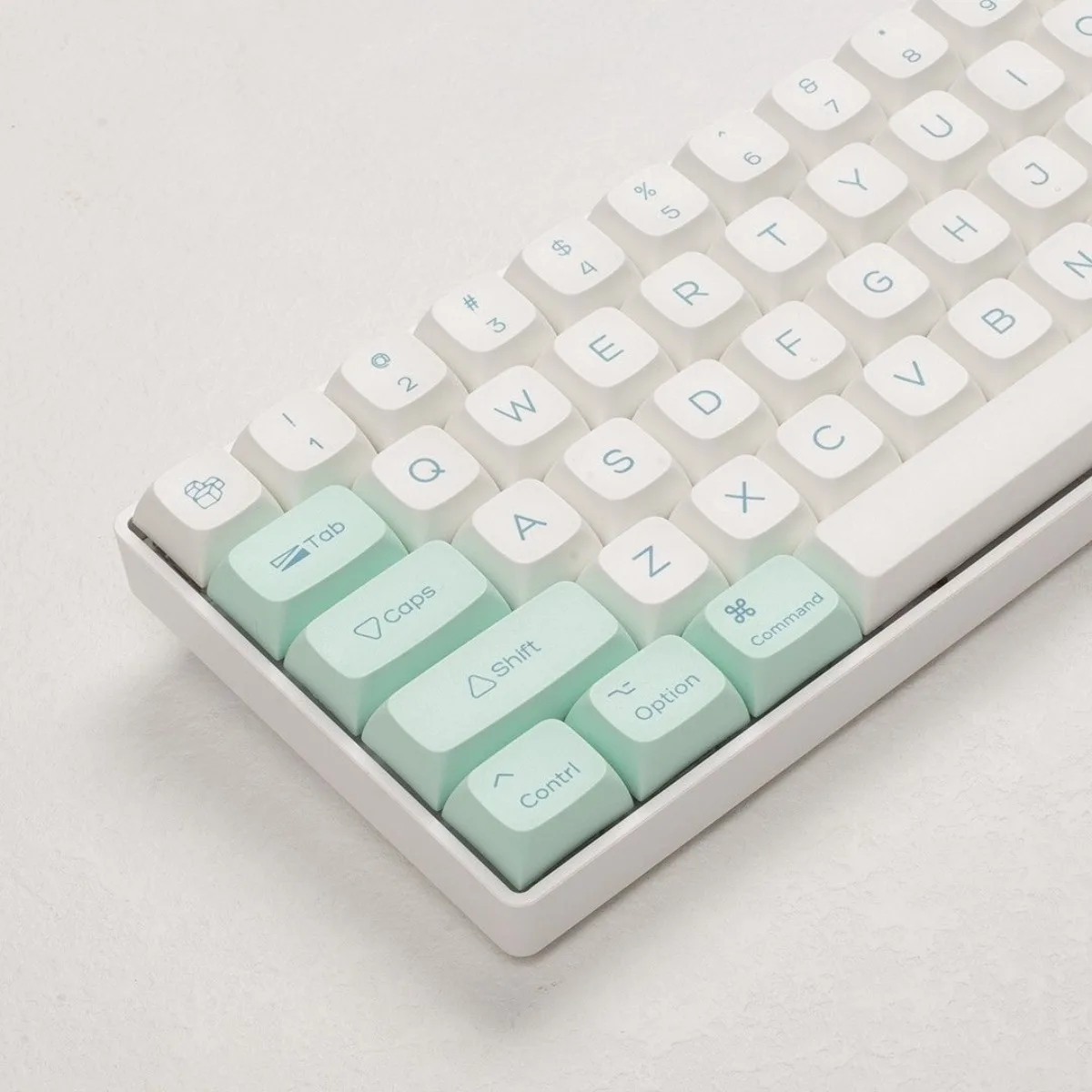 Mint Lime Keycap Set PBT XDA Profile 126 Keys Cap Small Full Set for 61 68 87 98 100 104 108 Mechanical Keyboard