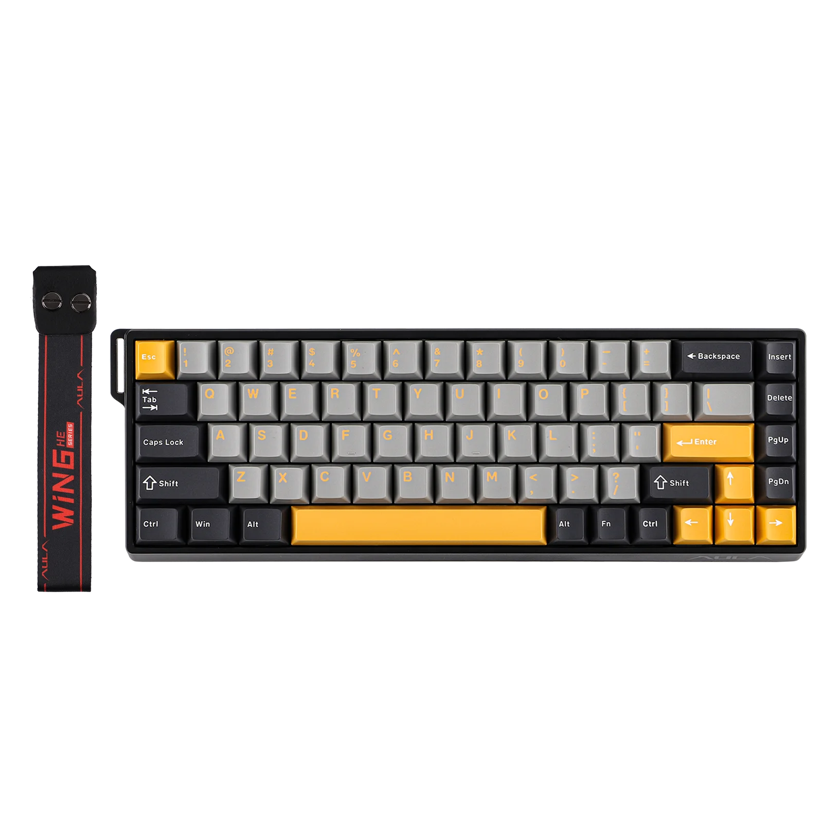 

AULA WIN68 HE/WIN68 HE MAX 65% с возможностью горячей замены, крепление на лоток, проводная алюминиевая механическая клавиатура с магнитным переключателем на эффекте Холла