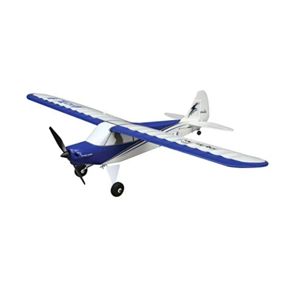 Sport Cub S 2 RC Airplane BNF Basic for outdoor flying, EPP foam body, blue white color, crash-resistant and beginner-friendly