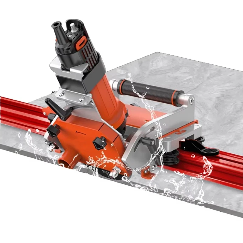 High Accurate Straight Chamfer Miter 45 Degree Water Jet Porcelain Marble Cutting Machine 3200mm