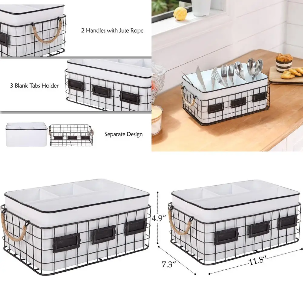 

Подставка для столовых приборов в деревенском стиле для вечеринок, органайзер для столовых приборов на столешницу, металлическая подставка для столовых приборов в деревенском стиле для кухни, столовой, улицы