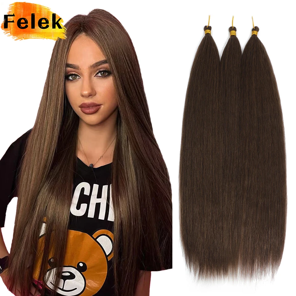 

22 30-дюймовые фиолетовые прямые плетеные волосы Ariel, синтетические вязанные крючком косы для женщин, серые вязаные пучки волос с эффектом омбре